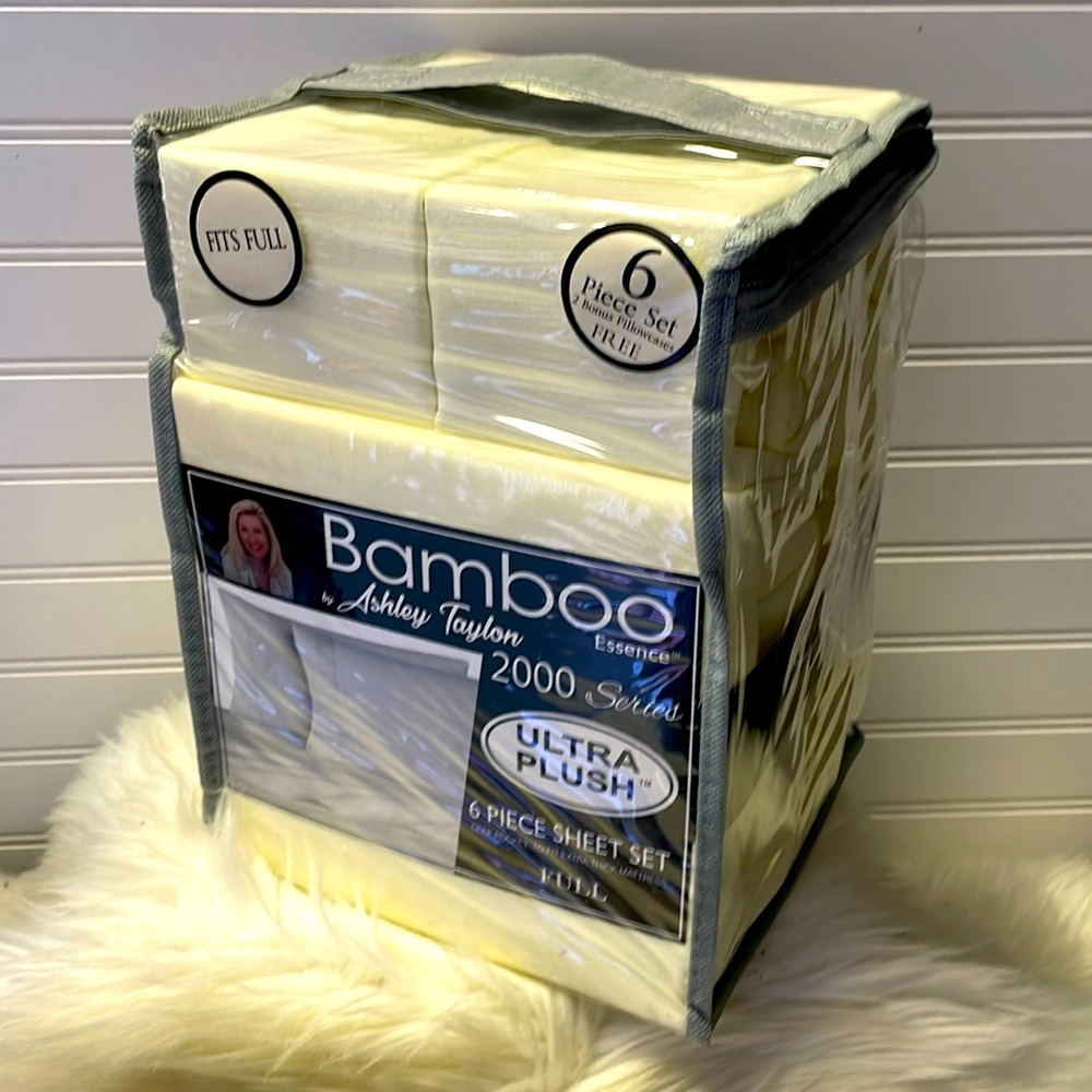 Bamboo Essence Full Size Cream Sheet Set